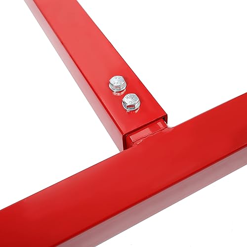 Miniatura 7 de KUAFU Caja de Camión Ajustable para Camionetas con Eleva-cama de Acero Resistente con Recubrimiento en Polvo en Rojo, Capacidad 800LB