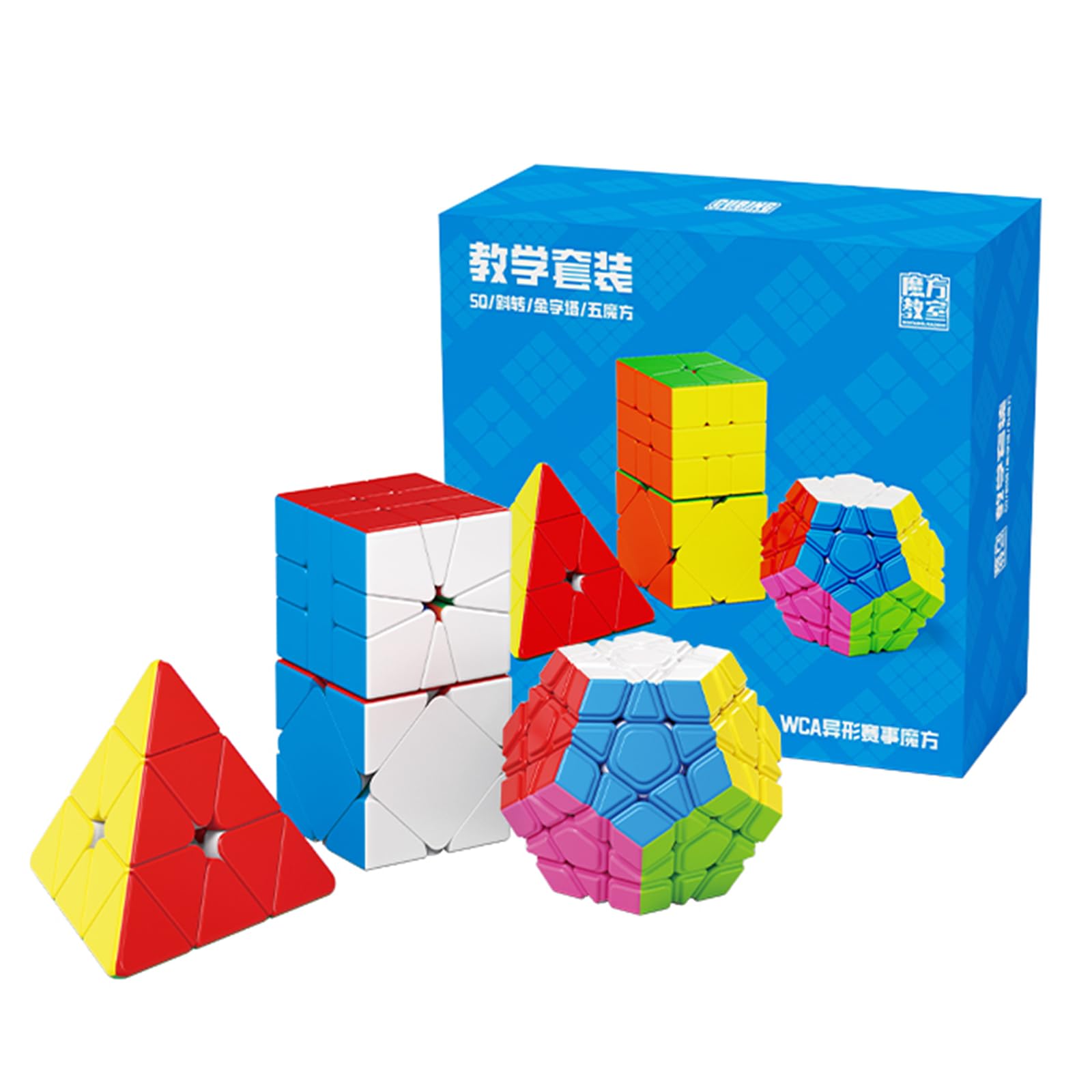 Moyu SQ1 Mega Pyraminx Skewb Educational Magic Cube Set, 5.5 cm