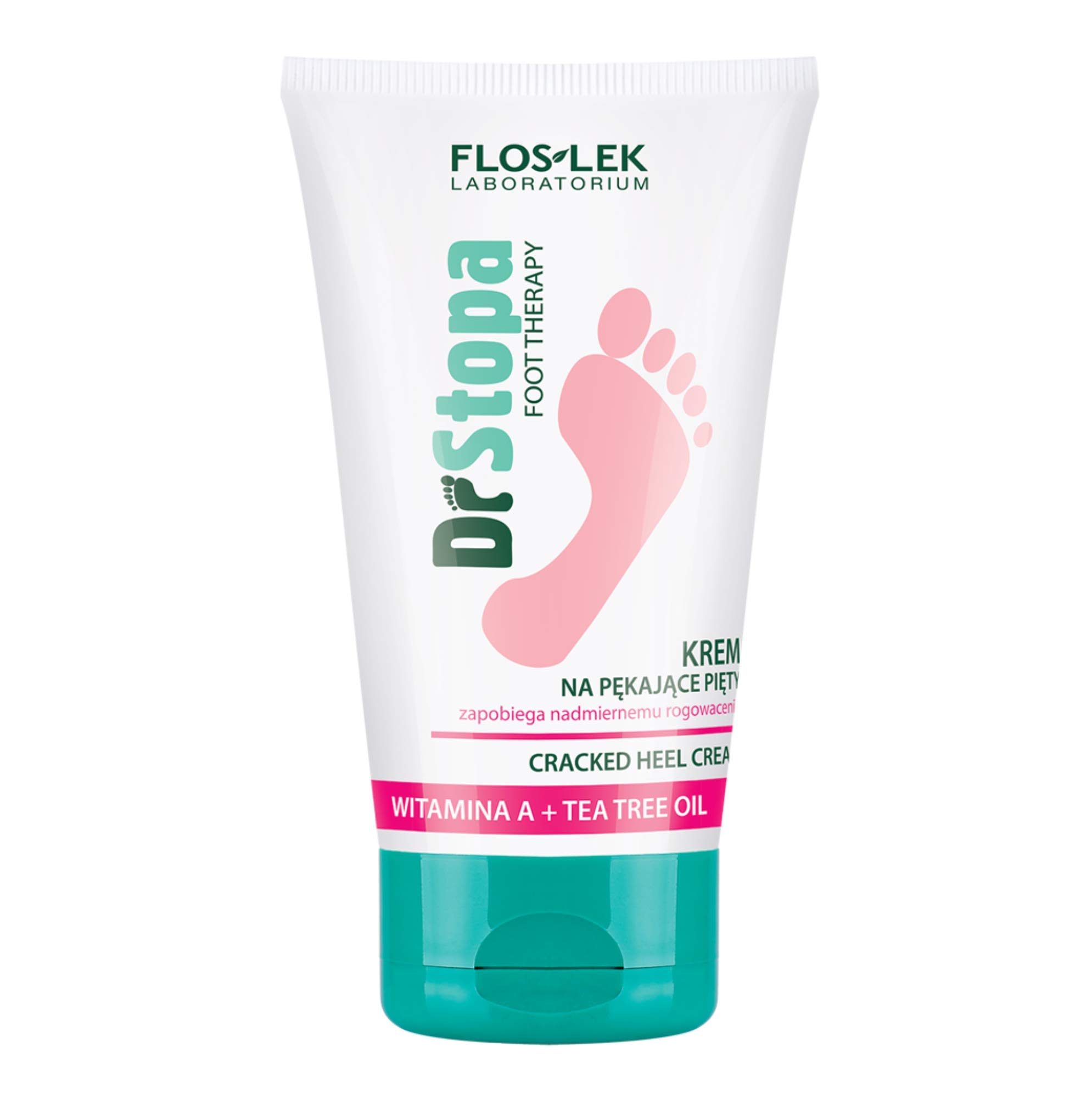 FLOSLEK Cracked Heel Cream | 75 ml | Eliminates Excessive Keratosis & Crunching of the Skin | for People of all Ages with all Skin Types | Manufactured in EU
