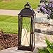 Smart Design Salerno 27-Inch Triple LED Candle Lantern, Battery Powered By Three Integrated LEDs, Suitable For Both Indoor And Outdoor Use, 80073