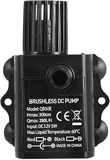 BEEYNG Bomba de água automática para porão de barco ultra 5/12V 5-10W 250-400L/H Lift 300cm Fonte submersível Bomba de circulação de aquário silenciosa mini bomba de água CC/USB portátil