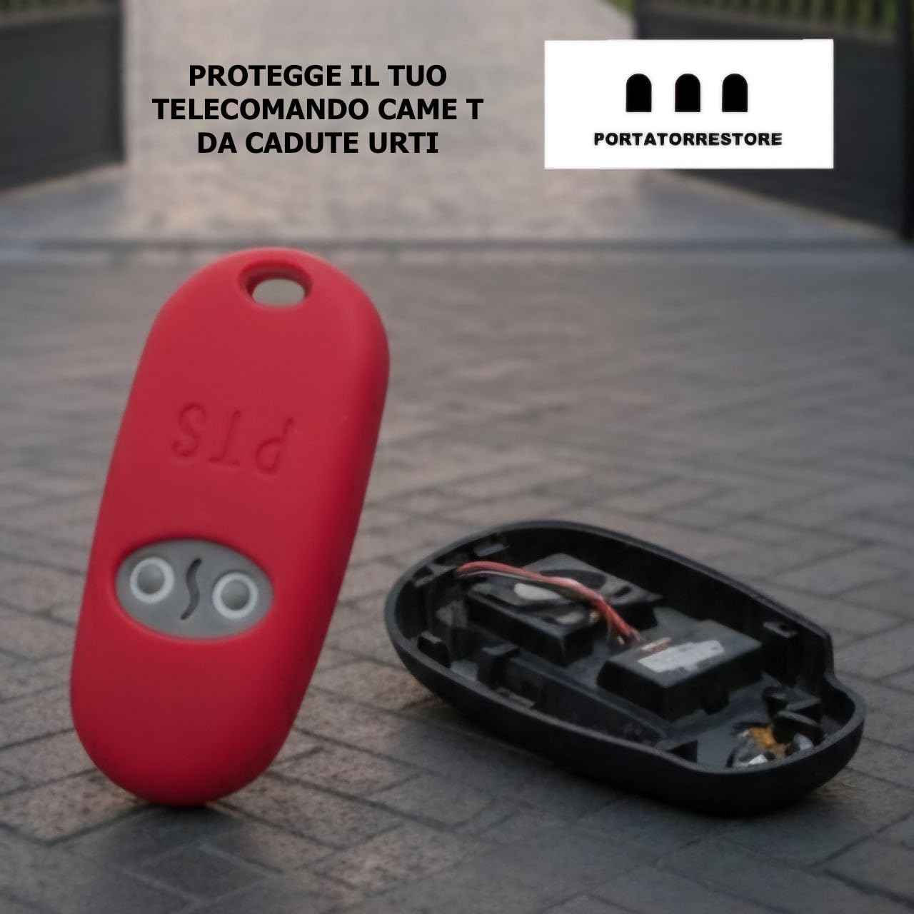 Cover In Silicone Telecomando Cancello, 433,92 MHz Custodia Antiurto Compatibile CAME Telecomando TOP-432EE., Astuccio ProtettivoTelecomando Porta del Garage 2Pz Nero (Nero Fuxia)