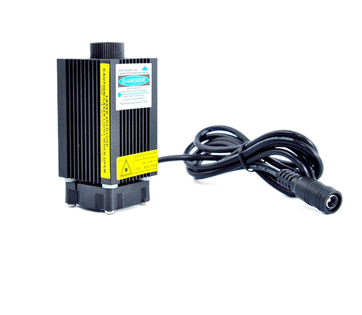 12V de alta potencia 405nm 500mW Focustable Ajustable Violeta Azul Diodo láser Punto Módulo de corte