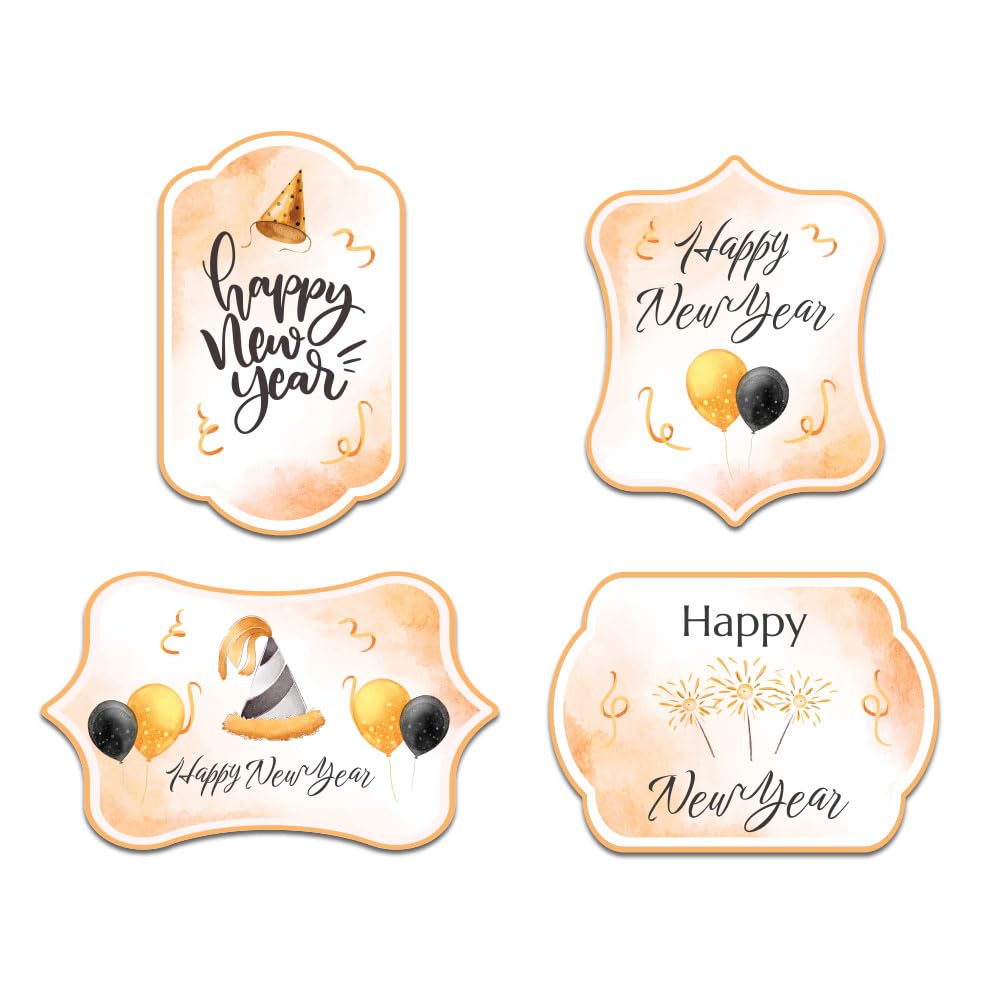 Festiko® Set of 48 Pcs Happy New Year Stickers for Gifts, New Year Decorations, New Years Eve Party Supplies (B0CPM34ZNZ) Amazon Price History, Amazon Price Tracker