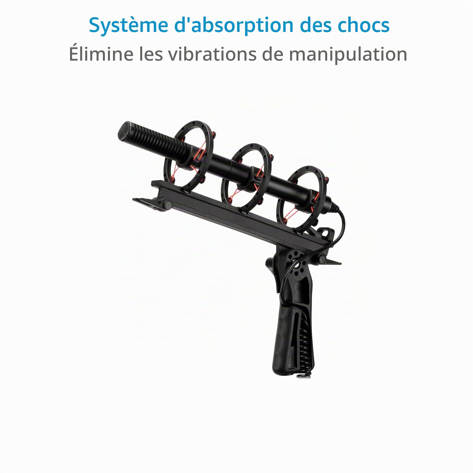 Proaim BMP40 R Paravent Blimp pour microphone d'enregistrement Pro | Blimp de 40 cm avec support anti-vibration, Windjammer et poignée pour réduire le bruit du vent