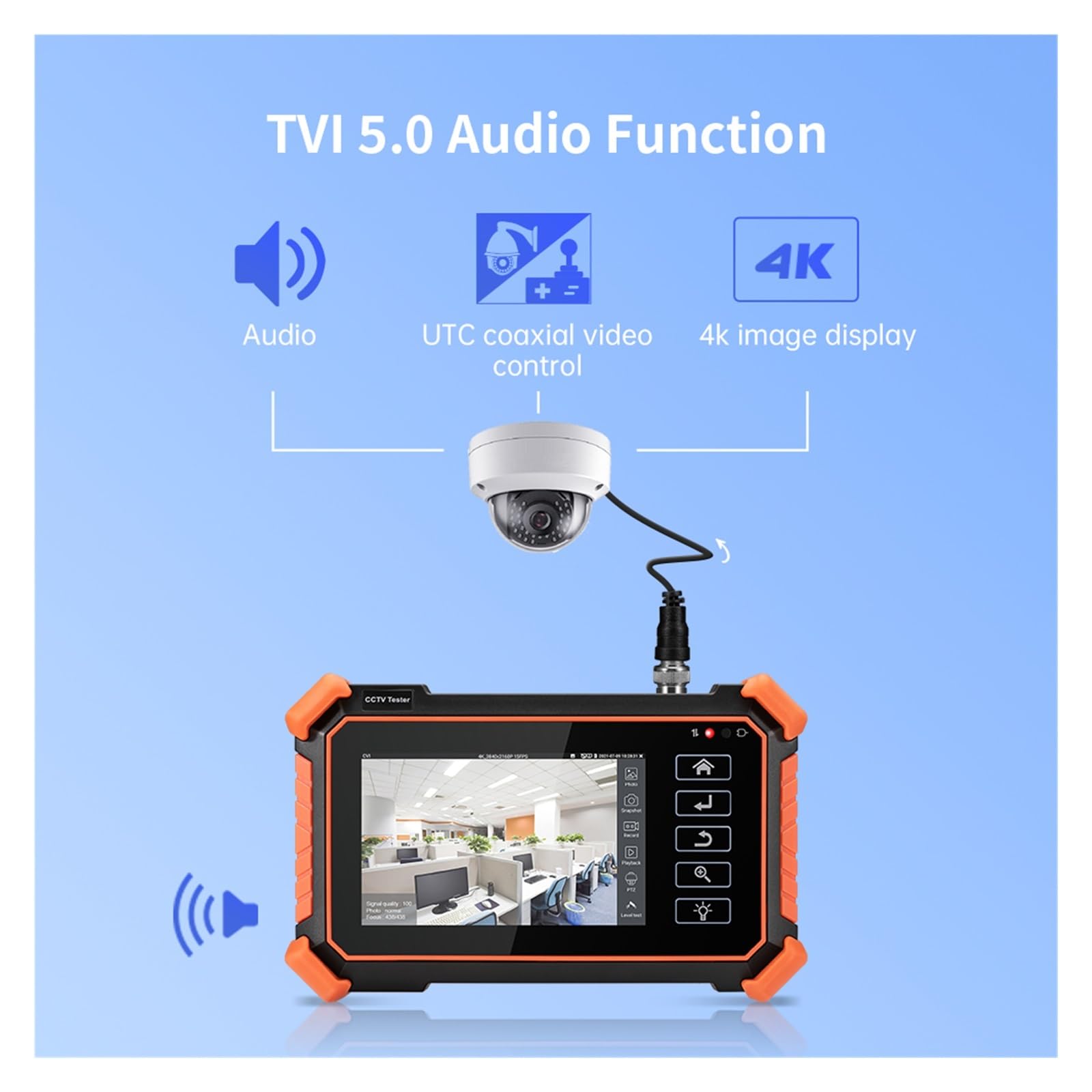 CCTV Tester For Telecamere Di Sicurezza For Cavi 8K H.265 4K .264 Test IP Analogico TVI CVI AHD For Strumento di prova