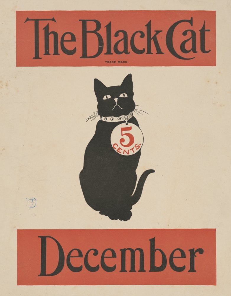 BLACK CATS HARAJUKU LEGEND ポスター Amazon.com: Posterazzi The Black Cat Magazine 1890-1900 Cover