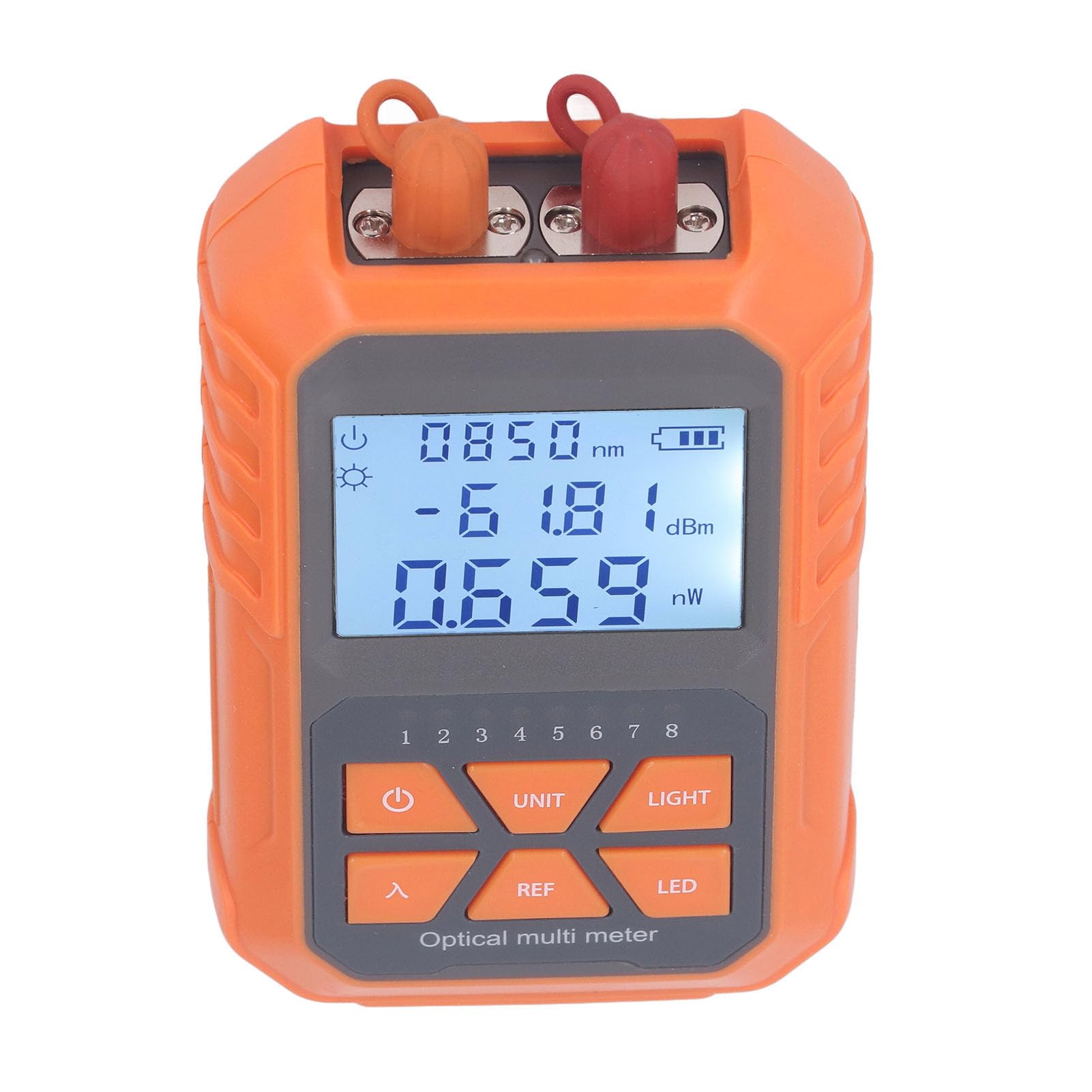 Visual Fault Locator Kit, 50 to 26dbm Range, 15KM, FC SC ST Interfaces, Rechargeable VFL Optical Fiber Power Meter