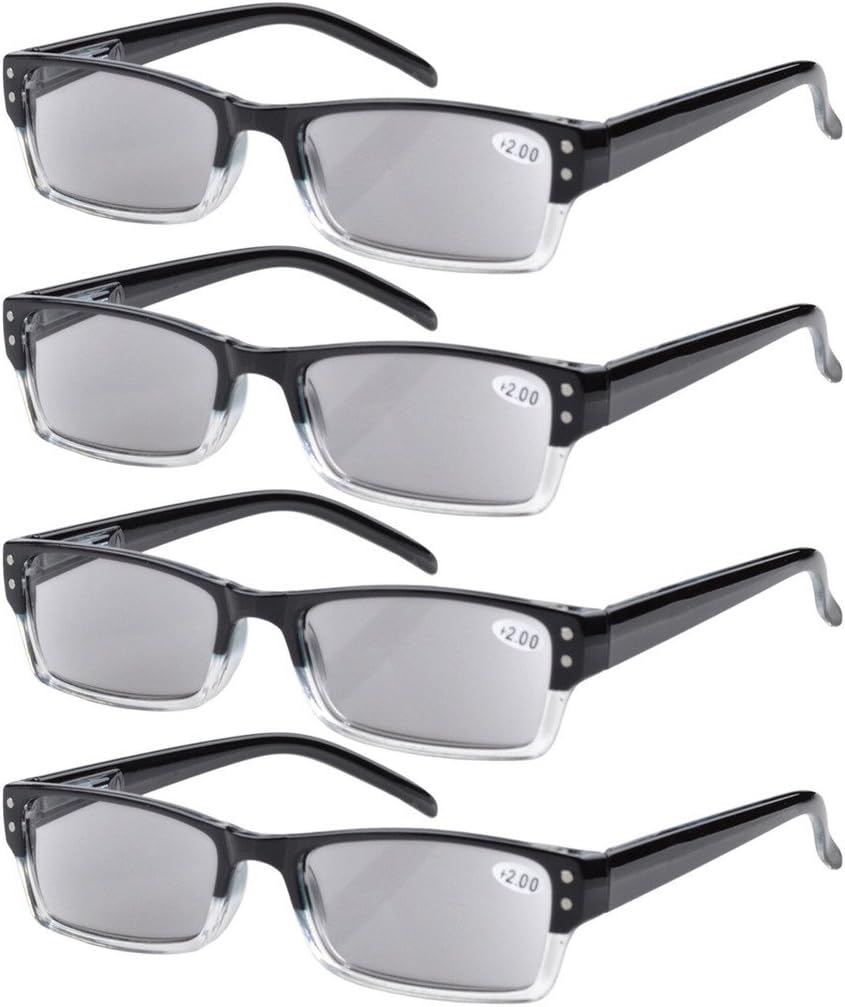 Eyekepper Reading Glasses-4 Pack Include Reading Sunglasses for Women Men Reading Under The Sun,Two-Tone +1.75 Reader Eyeglasses : Health & Household