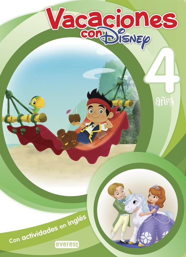 Vacaciones con Disney. 4 años: Con actividades en inglés