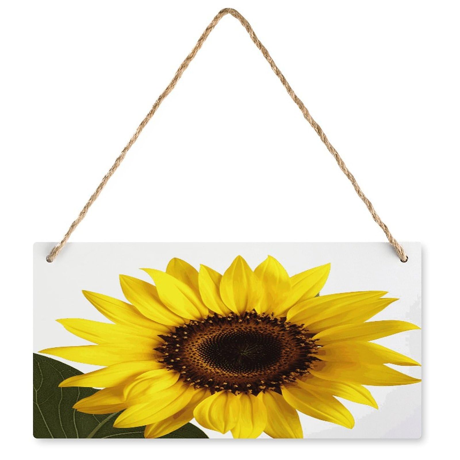 Fodpand Style Flower Sunflower Wall Art Wooden Hanging Sign Decor, Artwork For Wall Decoration, Funny Plaque For Bedroom Kitchen Living Room Home Decoration 9.8 X 4.9 Inch