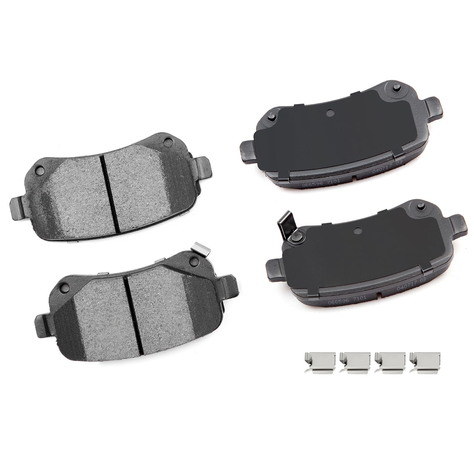 cciyu D1326 Brake Pads w/Hardware Rear Disc Brake Pad Set