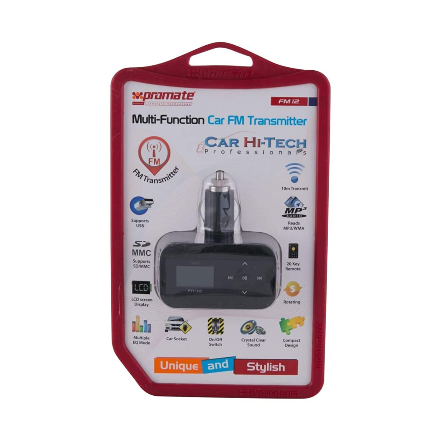 Promate Wireless FM Transmitter FM12