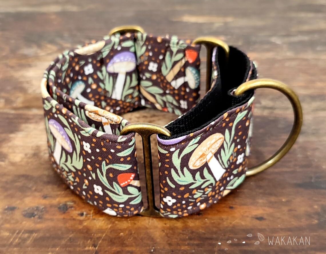 Collar Martingale Para Perro: Enchanted Grove, Hecho a Mano en España por Wakakán