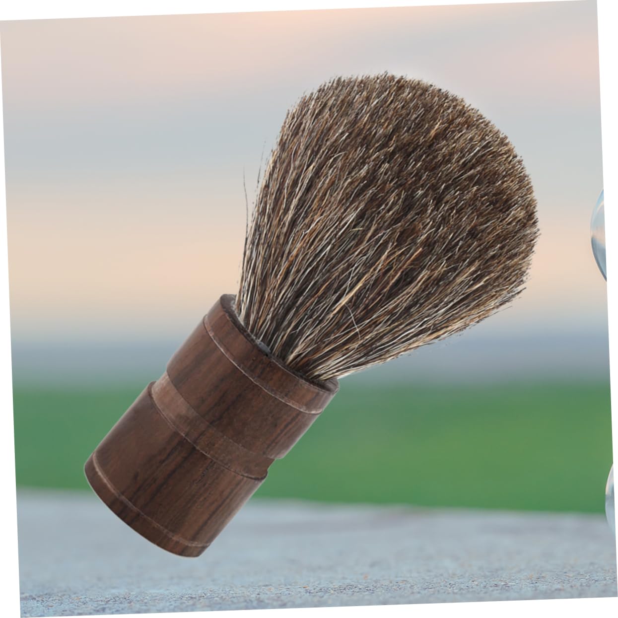Beavorty 3 Pezzi Di Pennello Da Barba Per Uomo Con Manico in Legno E Setole Pennello Da Barba Per La Pulizia Del Viso Salvaspazio Per I Viaggi Di Papà