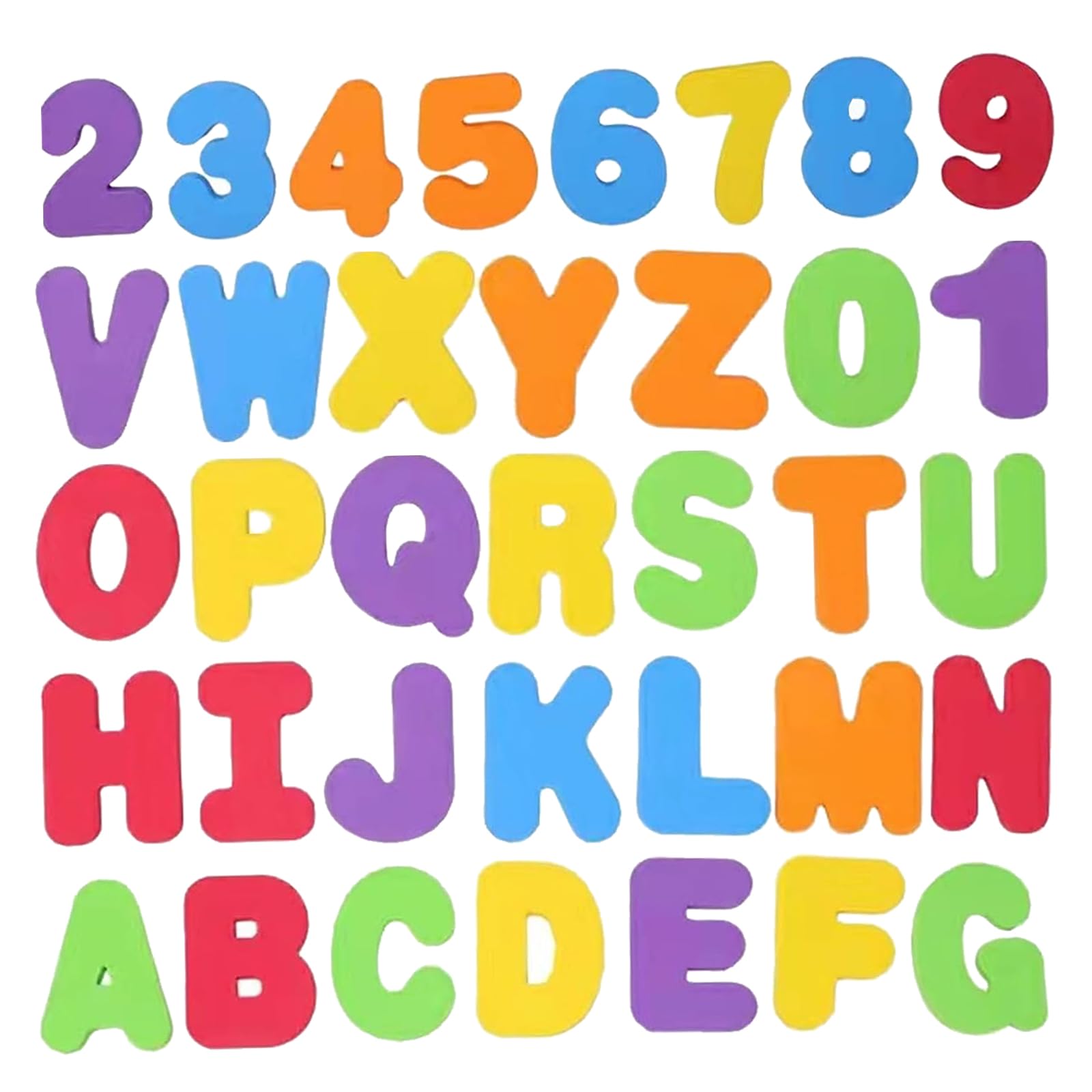 36 PCS Bath Letters and Numbers, Foam Letters, Bath Foam Letters & Numbers, Bath Toys Number and Alphabet, for Toddler Sensory Toys Colorful Number Shapes Accessories