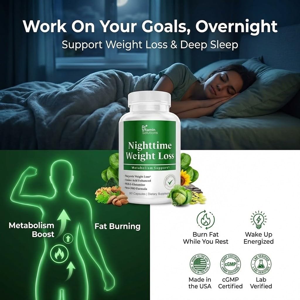 Nighttime Fat Burner for Women and Men, Caffeine-Free Appetite Suppressant — Amazon image 3
