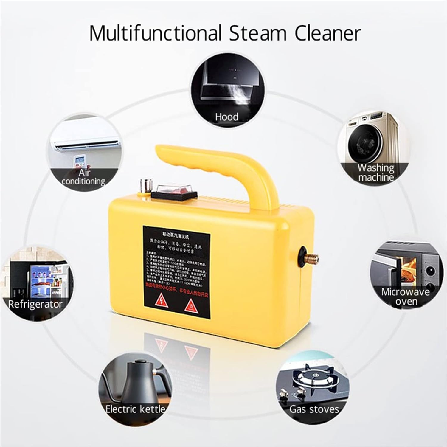 Steam Cleaning High Temperature High Pressure Steam Cleaner for Home Steam Cleaning Machine Air Conditioner Cleaning Machine (Color : Yellow) (Yellow)