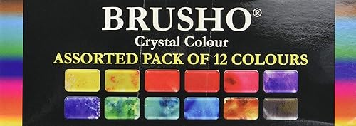Miniatura 3 de Brusho by Colourcraft Juego de 12 colores Brusho Crystal Colour 05 onzas paquete de 12