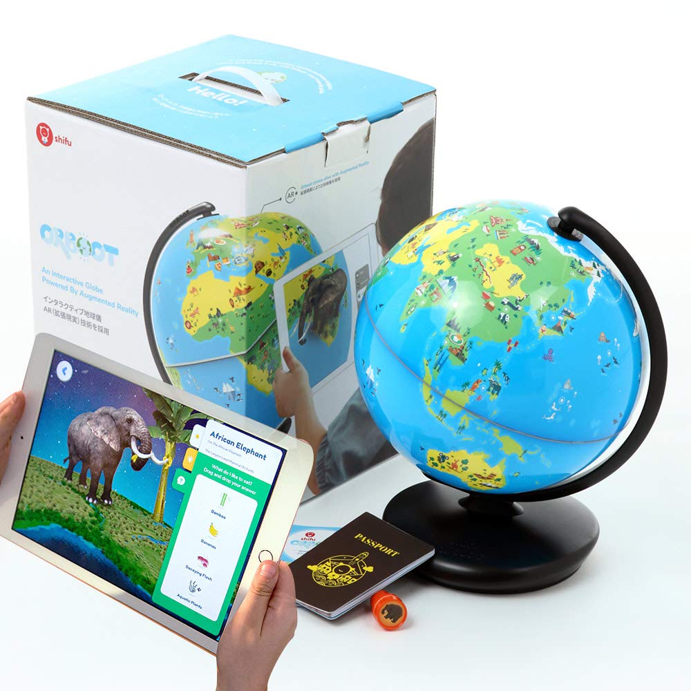 ブリキの地球儀のある静物 立体・地球儀」