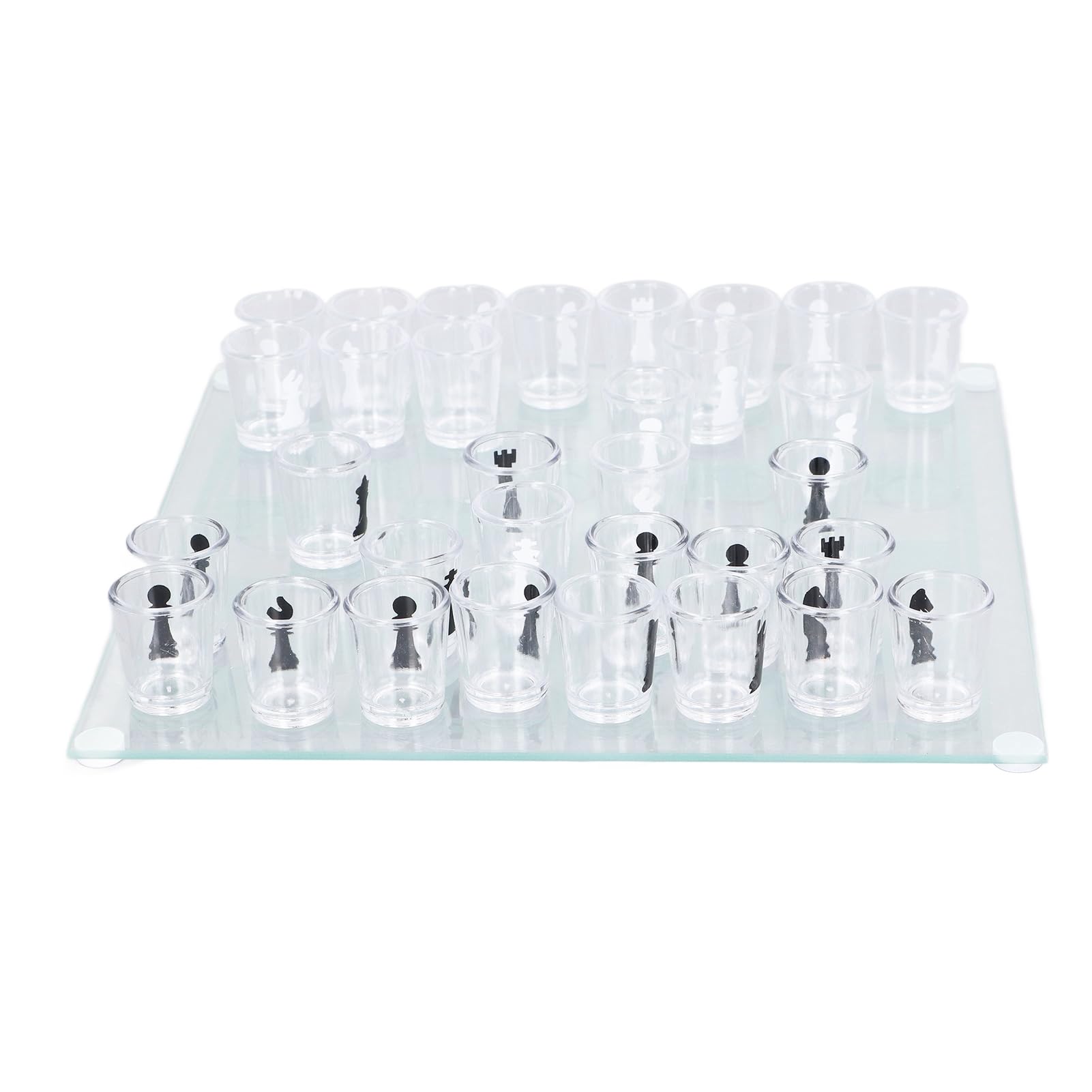 Chess Cup Game Set, Clear Shot Glass Chess Set, , Reusable, Exquisite, Fun for Camping for Parties,chess - Image 4