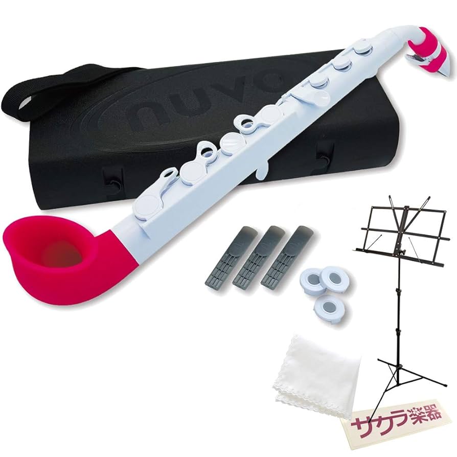 Amazon | Nuvo ヌーボ プラスチック製 サックス jSAX White/Pink