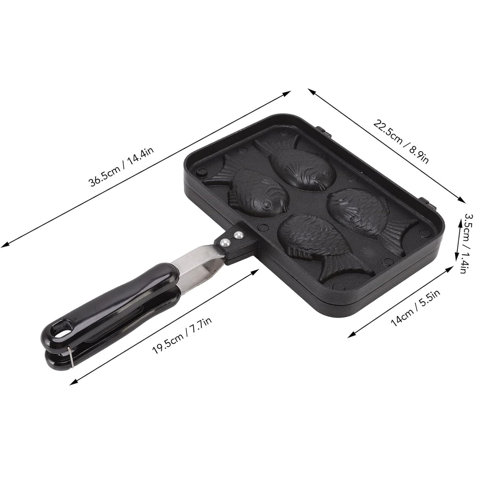 Taiyaki Maker, doppia teglia per waffle e pancake, perfetta per la colazione Taiyaki Torte, versatile stampo antiaderente per delizie fatte in casa