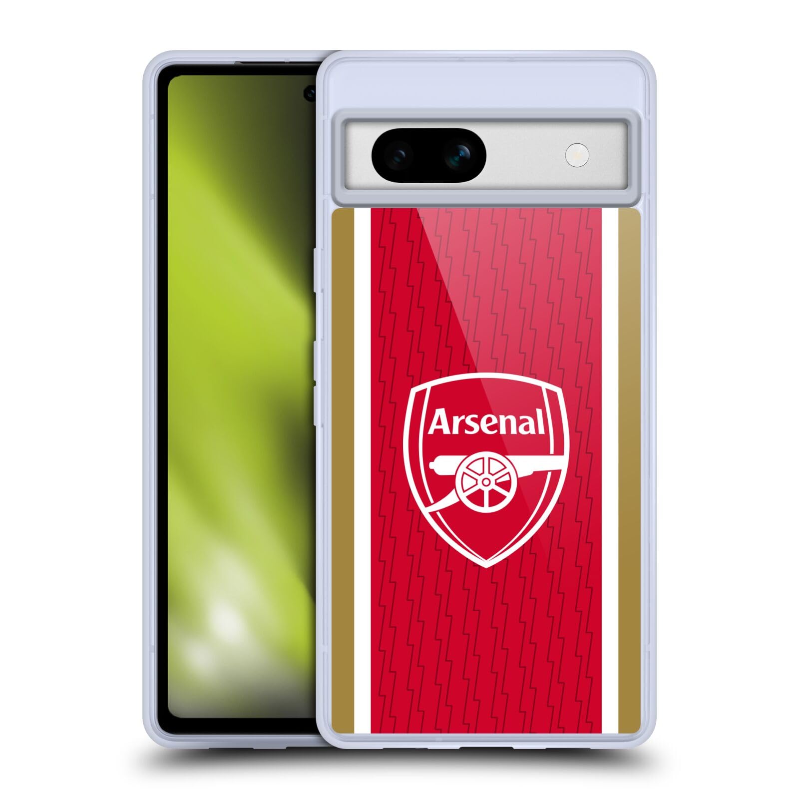 Head Case Designs Officially Licensed Arsenal FC Home 2023/24 Crest Kit Soft Gel Case Compatible With Google Pixel 7a