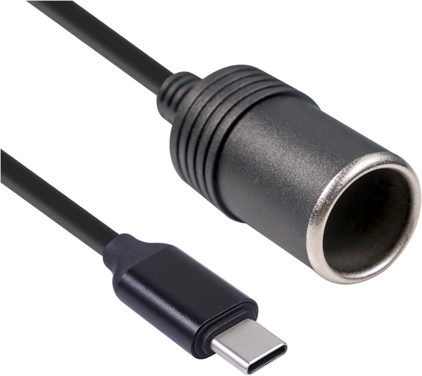 Amazon.co.jp: シガレットライターソケット USBポート/Type Cポート 5V to 12V 車用 メス変換アダプタコード ...