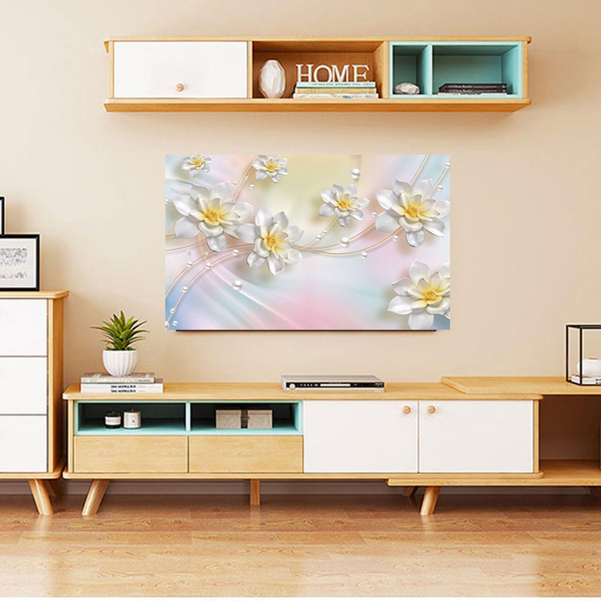 Coperture per televisori, Copertura TV LCD Schermo televisivo Custodia Antipolvere in Tessuto Morbido Protezione Resistente for la Decorazione Domestica, Colore:B(B,50 52IN(118X70CM))