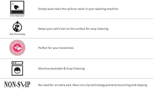 Miniatura 6 de Mylife Rugs Imperia Collection - Alfombra tradicional vintage antideslizante (antideslizante) lavable a máquina (5 pies 3 pulgadas x 7 pies 3