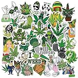 Weed Stickers for Adults - Vinyl Marijuana Stickers - Stoner Sticker Bomb - Laptop, Bumper, Water...