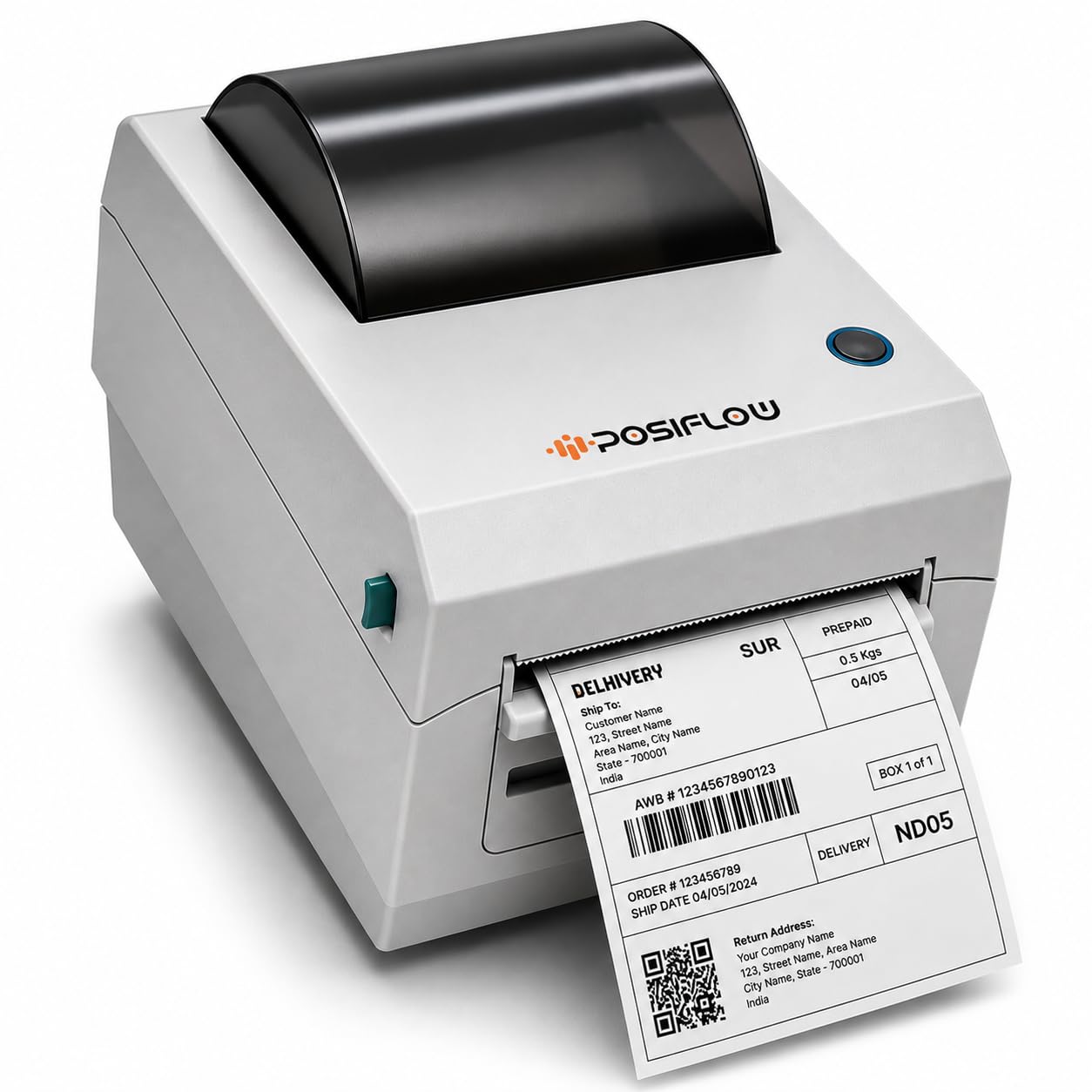 Thermal Label Printer for Business Office Home | Inkless Thermal | Mobile, Desktop Compatible (ShipPro (4inch Pro Label+Receipt Printer))-image-46