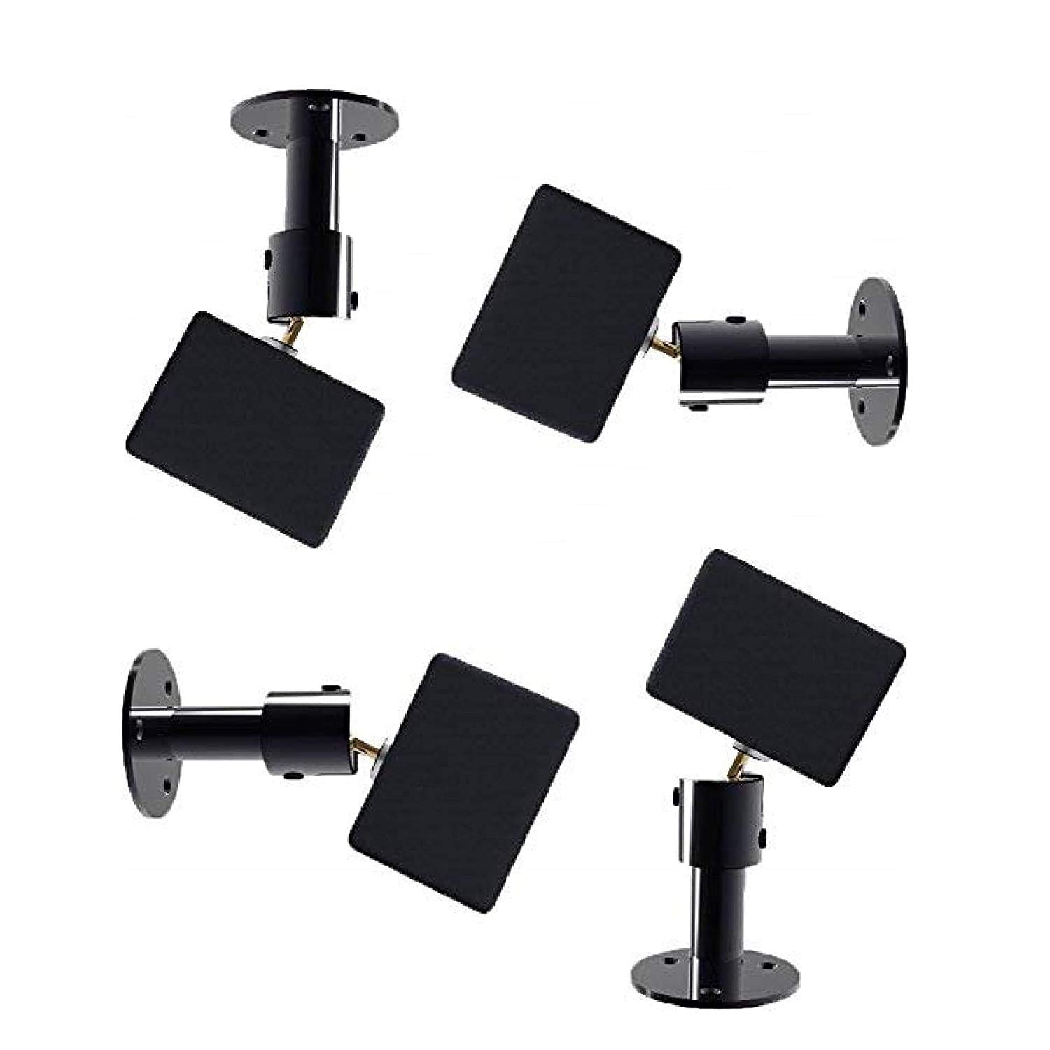 Satellite Wall/Ceiling Mounting Stand Kit Brackets for Bose Sony Panasonic Samsung Speakers mounts 5mm/6mm/4mm(4 mounts)