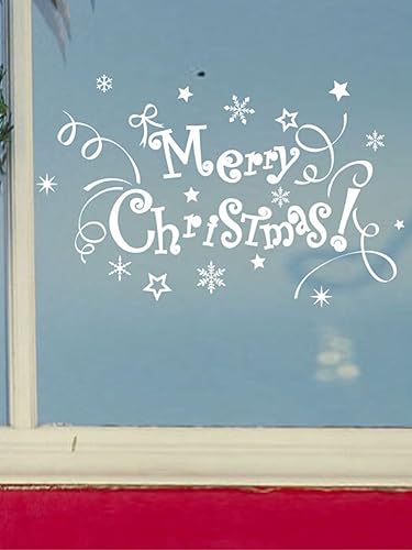 Miniatura 4 de Pegatinas de decoración de pared de Feliz Navidad, regalos de Navidad, decoración de habitación, calcomanías mural para habitación de niños, BK058