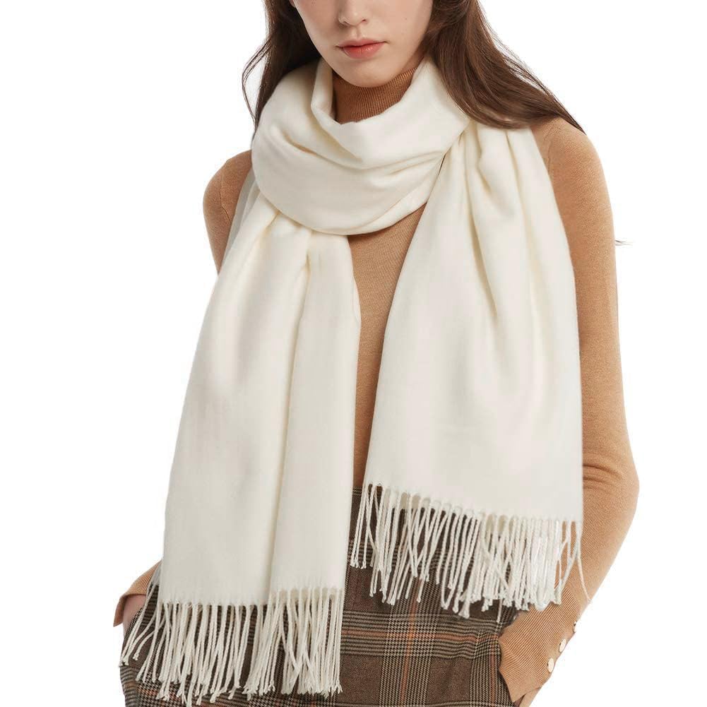 Womens Winter Scarf Cashmere Feel Pashmina Shawl Wraps Soft Warm Blanket Scarves for Women