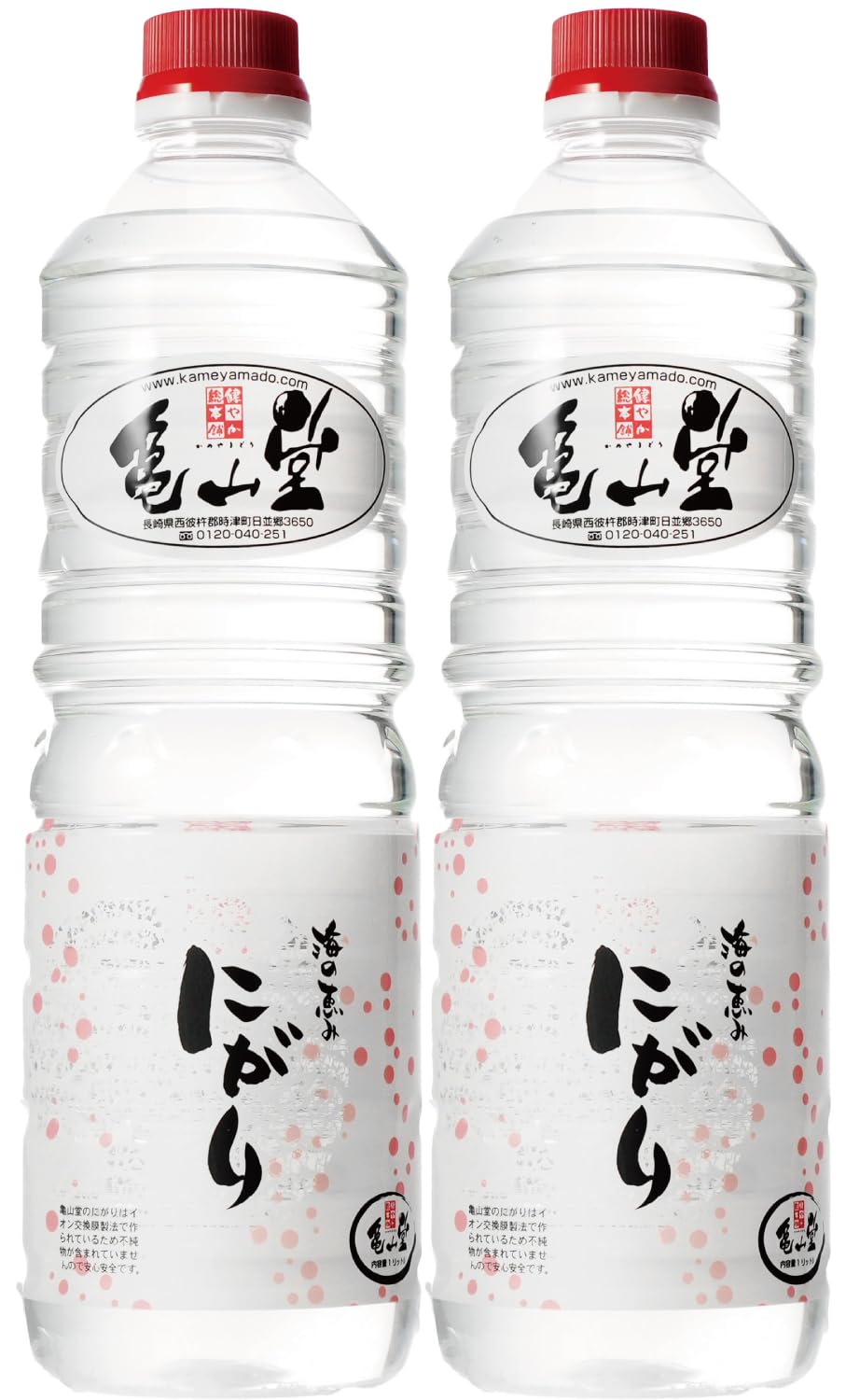 Amazon.co.jp: 亀山堂 赤いにがり 1L×2本 セット : 食品・飲料・お酒 