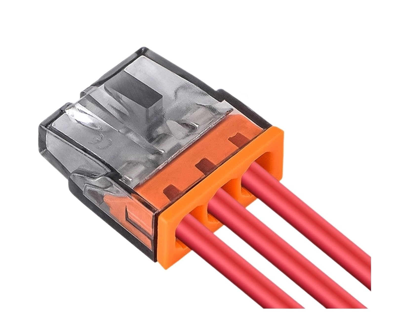 100/10 sztuk 3 otwory na przewody elektryczne szybkie złącze klip dźwignia łącząca bezpośrednie zaciski do okablowania blokada do podłączenia kabla