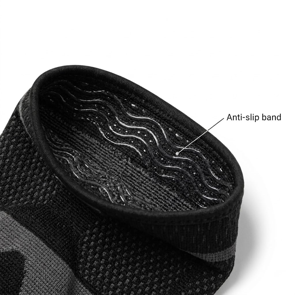 Tactical Fightwear Kniebandage mit Seitenstabilisatoren – Kniestütze mit Gel Padding, Kompression & Anti-Slip – Für Fitness, Laufen, MMA, BJJ und Kickboxen – Unisex – Größe L