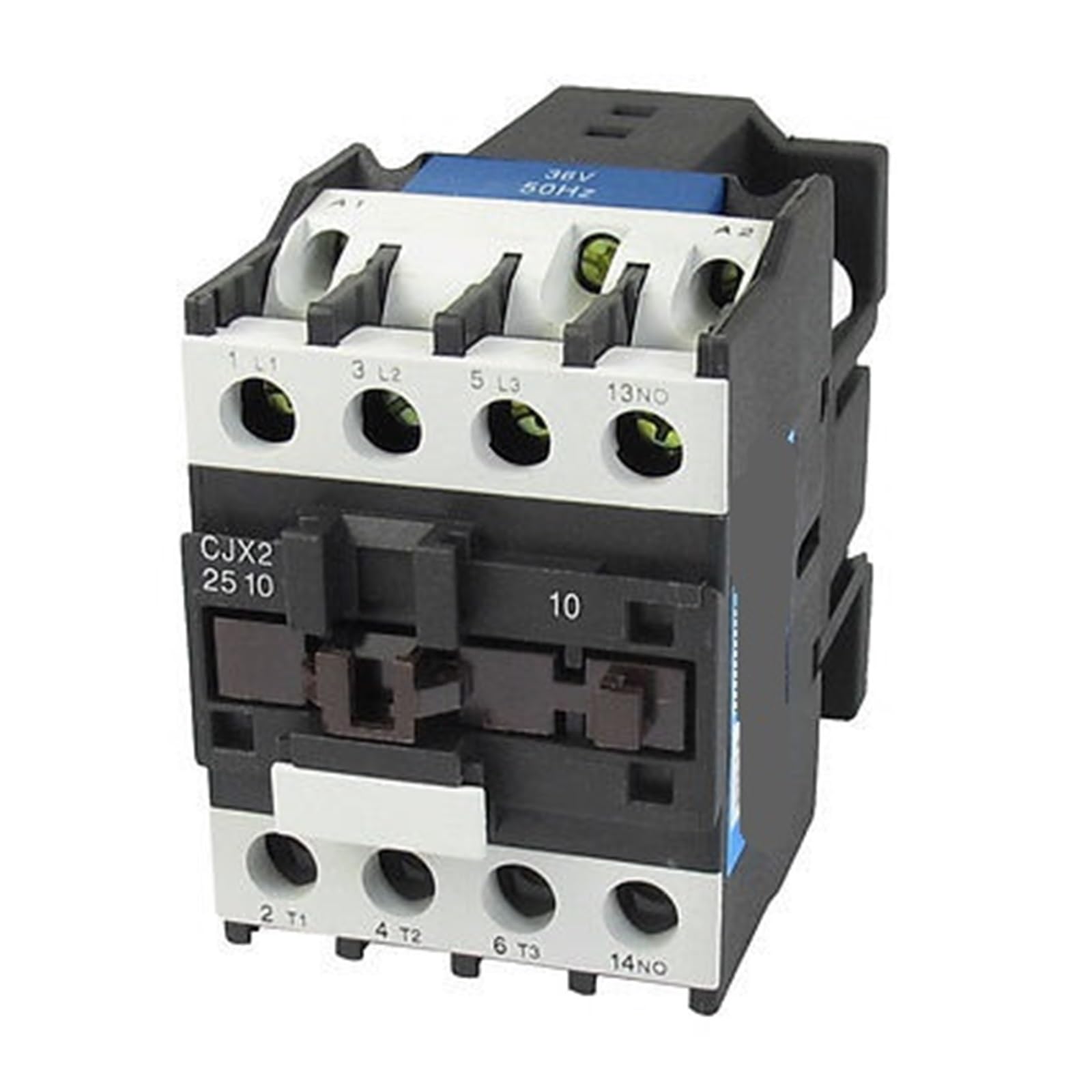 NOBIRTBSA 660V 40A Three Phase 3P NO AC contactor DIN Rail Mount 36V Coil CJX2-2510