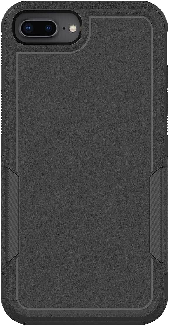 MDCN for iPhone 8 Plus case, iPhone 7 Plus Case: Dual Layer Protective Heavy Duty Cell Phone Case Shockproof Rugged Bumper Tough with Screen Protector - 16FT Military Grade Drop Tested, Black
