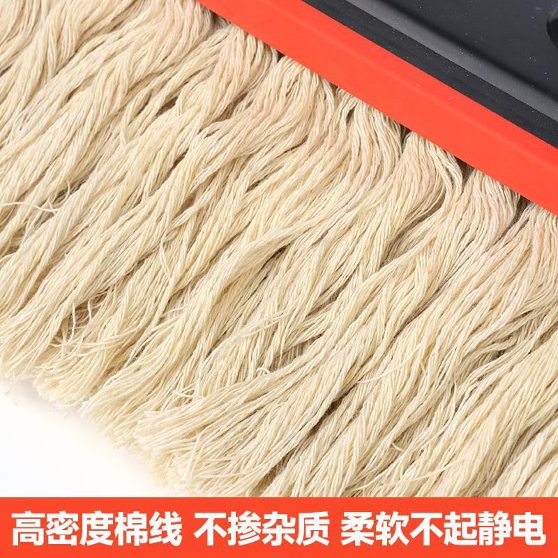 Duster car mop Cotton Thread Wax mop Wax Brush dust Sweeping Cleaning Supplies Cleaning Tools (White Wax Brush Brush Box Duster Wax)