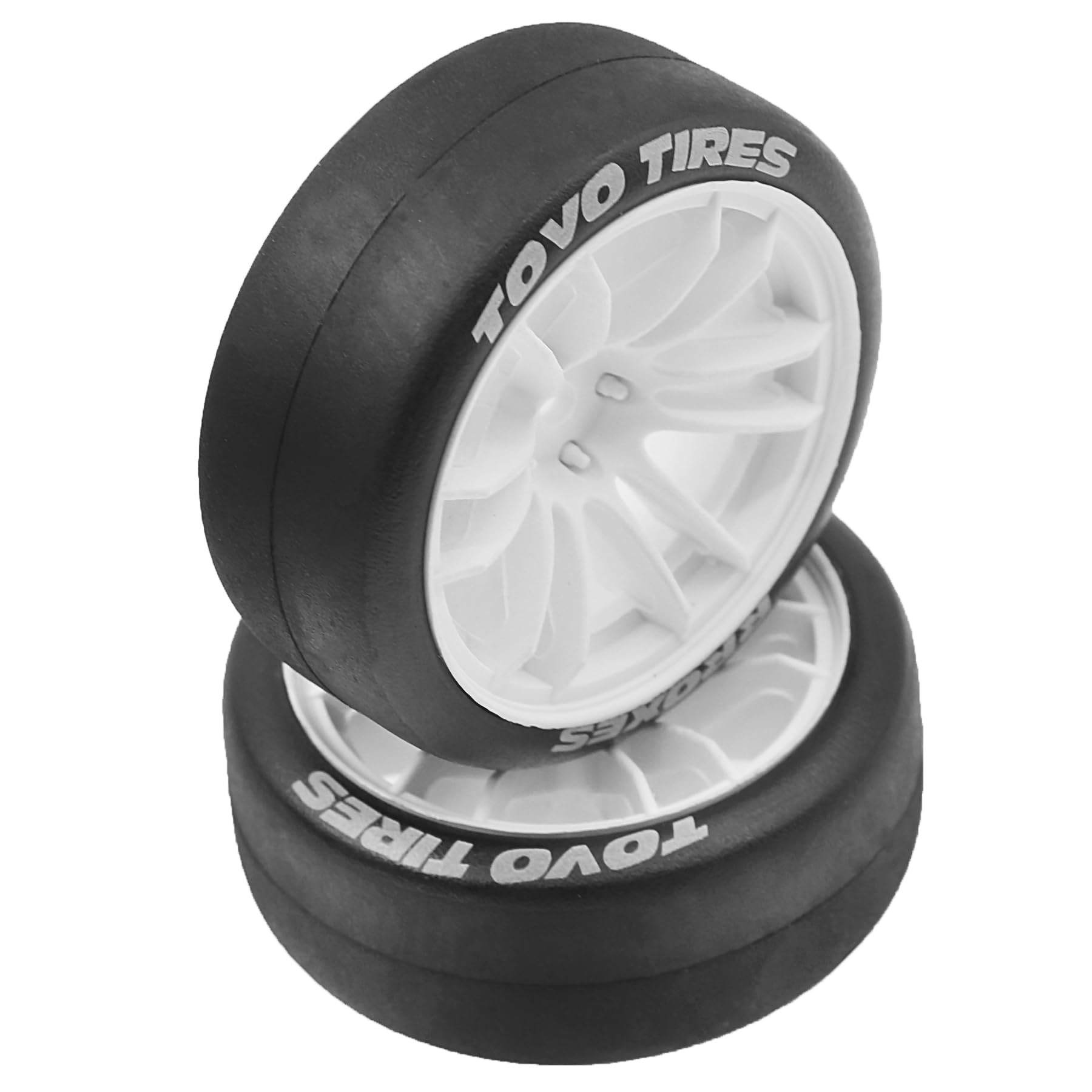 Set De 4 Pneus Drift Hosie – Durs, Pour Voiture RC 1/10 – Hexagone 12mm – Durables – Pour TT02