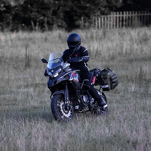 Miniatura 9 de Rhinowalk Alforja para motocicleta, impermeable, para motor, de liberación rápida, 20 litros, se adapta a la mayoría de los bastidores de