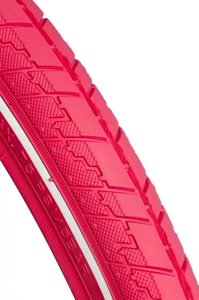 Dutch Perfect Reifen 28 x 1 ½ / 40-635mm mit Pannenschutz - Rosa mit Reflexion