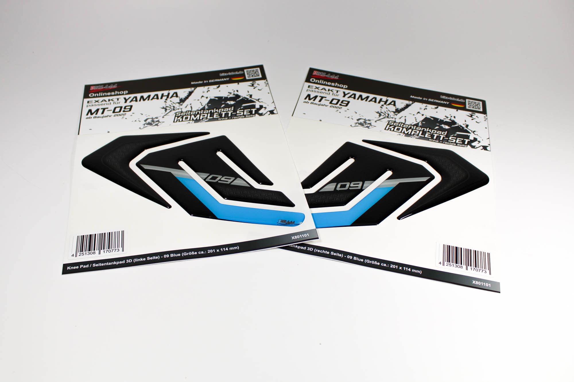 GERMANIA 　2個セット BIKE-label Tank Pad 3D Motorcycle Paint Protection Sticker