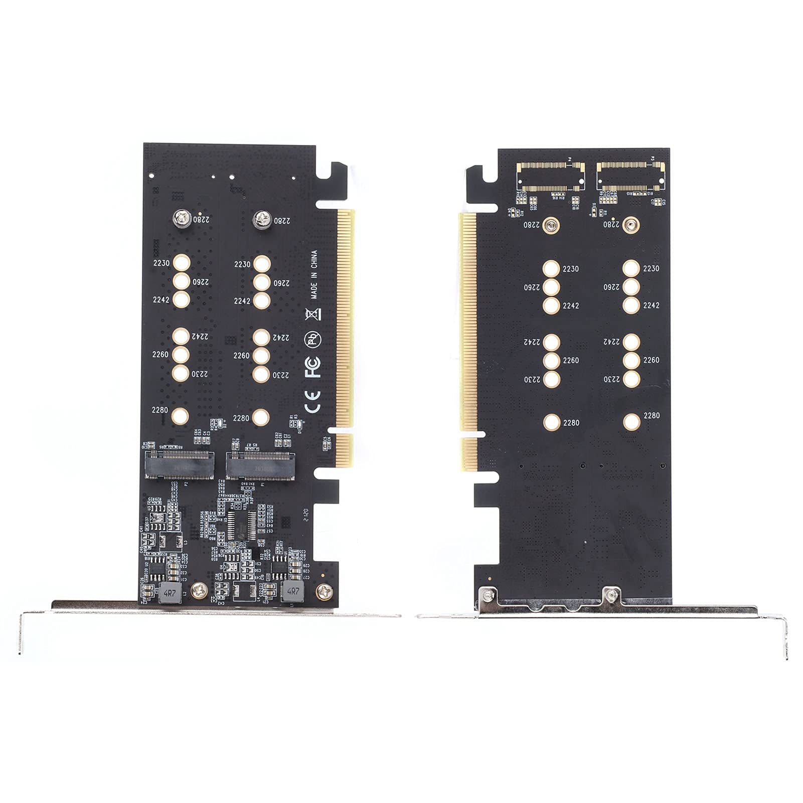Karta Adaptera PCIe 3.0 X16 M.2 NVMe SSD, 2 Porty