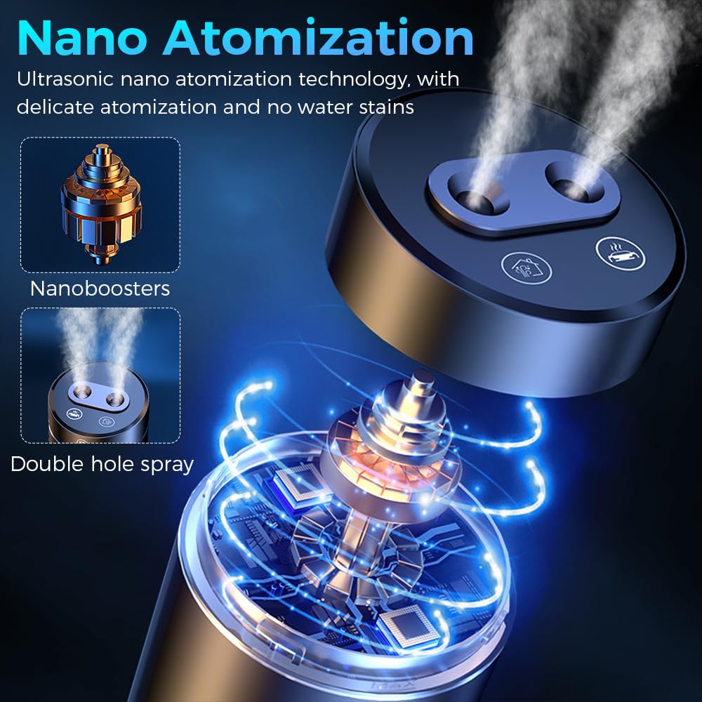 Diffusore deodorante per ambienti 380 ml umidificatore automatico portatile aromaterapia auto ufficio casa
