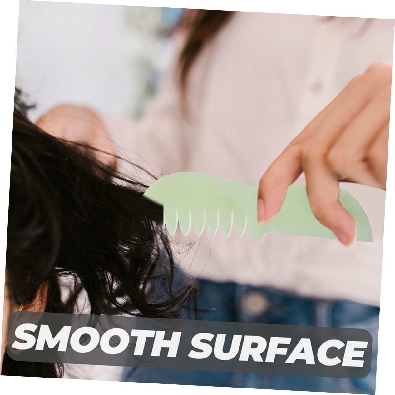 FOMIYES 2pcs Jade Comb Head Acupoint Massage Combs Jade Scalp Massage Combs Scalp Massagers Scraping Comb for Head Scalp Comb Scalp Massage Tools Scraping Combs Scraping Comb for Scalp