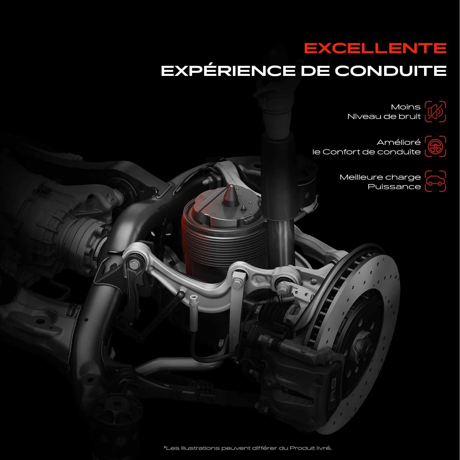 Frankberg Ressort pneumatique Arrière Gauche Ou Droite Compatible avec X5 F15 F85 X5 E70 X6 E71 E72 Remplacer# 37126795013